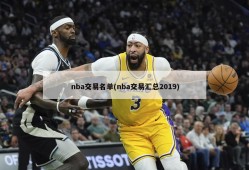 nba交易名单(nba交易汇总2019)